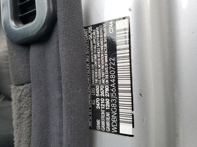 WDBNG83J56A480722 - 2006 MERCEDES-BENZ S 430 4MATIC SILVER photo 12