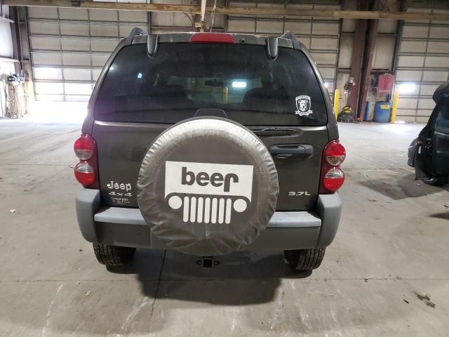 1J4GL48K46W137297 - 2006 JEEP LIBERTY SPORT GRAY photo 6