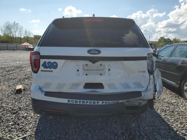 1FM5K8AR9KGA12682 - 2019 FORD EXPLORER POLICE INTERCEPTOR أبيض صورة 6