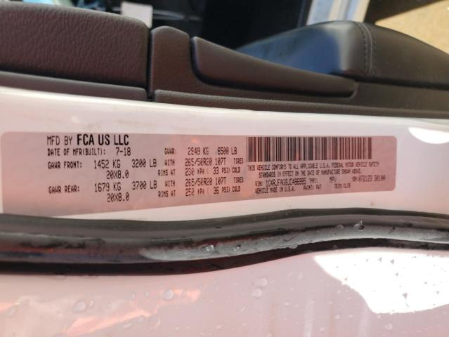 1C4RJFAG8JC486995 - 2018 JEEP GRAND CHER LAREDO Սպիտակ լուսանկար 14