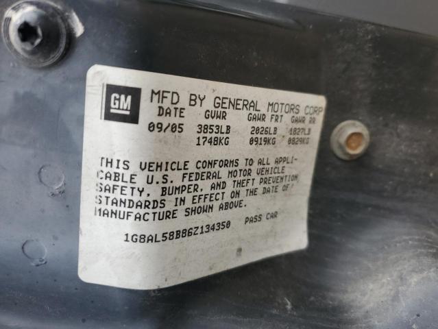 1G8AL58B86Z134350 - 2006 SATURN ION LEVEL 3 SILVER photo 12