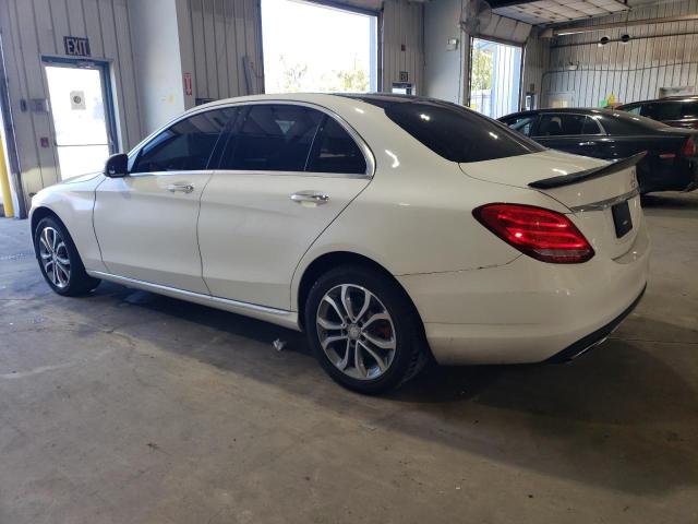 55SWF4KB5FU040050 - 2015 MERCEDES-BENZ C 300 4MATIC WHITE photo 2