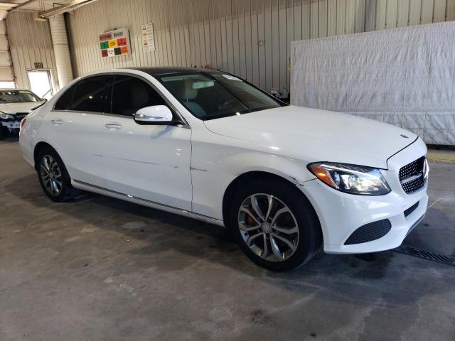 55SWF4KB5FU040050 - 2015 MERCEDES-BENZ C 300 4MATIC WHITE photo 4