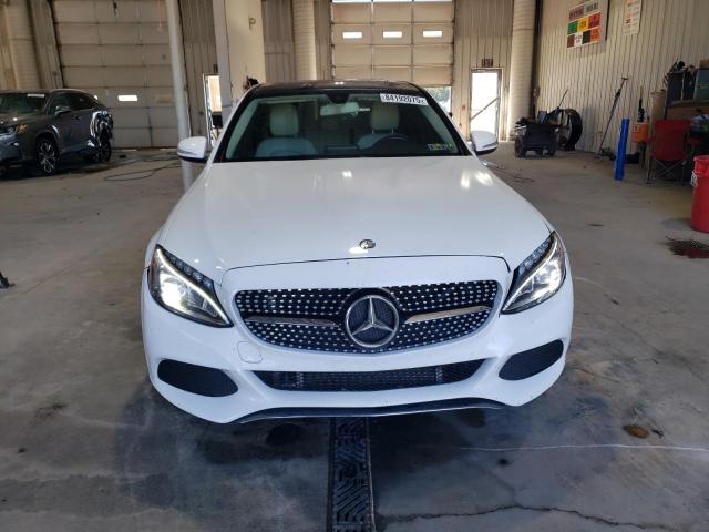 55SWF4KB5FU040050 - 2015 MERCEDES-BENZ C 300 4MATIC WHITE photo 5