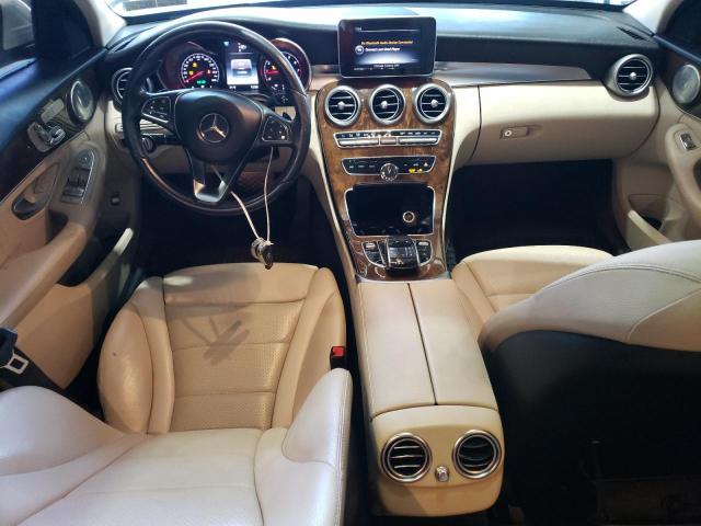 55SWF4KB5FU040050 - 2015 MERCEDES-BENZ C 300 4MATIC WHITE photo 8