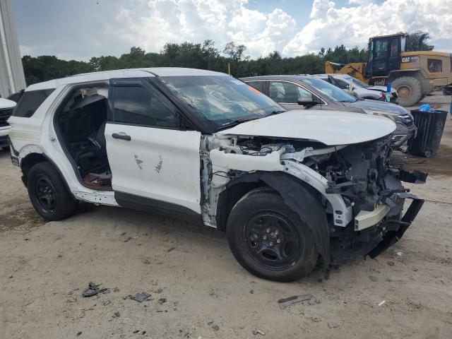 1FM5K8ABXMGA96517 - 2021 FORD EXPLORER POLICE INTERCEPTOR WHITE photo 4