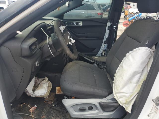 1FM5K8ABXMGA96517 - 2021 FORD EXPLORER POLICE INTERCEPTOR WHITE photo 7
