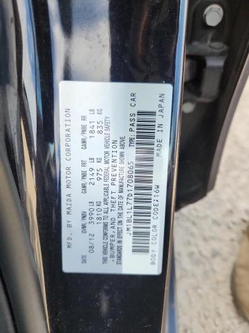 JM1BL1L77D1708065 - 2013 MAZDA 3 I BLACK photo 12