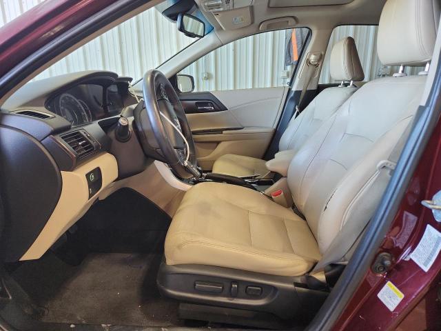 1HGCR2F82FA047627 - 2015 HONDA ACCORD EXL BURGUNDY photo 7