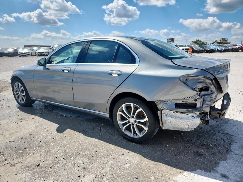 55SWF4KB4GU117783 - 2016 MERCEDES-BENZ C 300 4MATIC GRAY photo 2