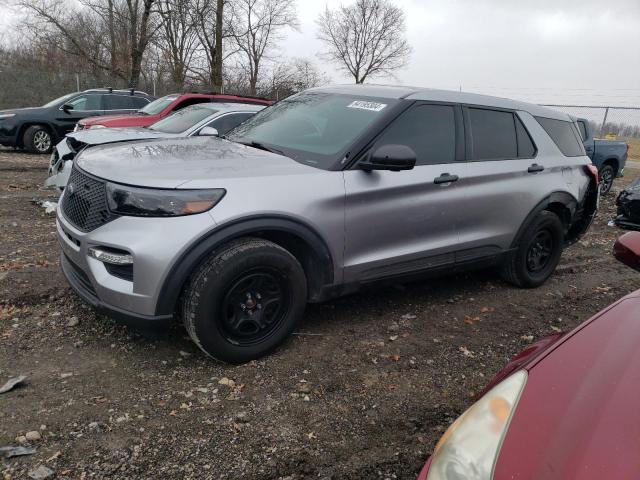 1FM5K8AB8MGB24525 - 2021 FORD EXPLORER POLICE INTERCEPTOR 银色 照片 1