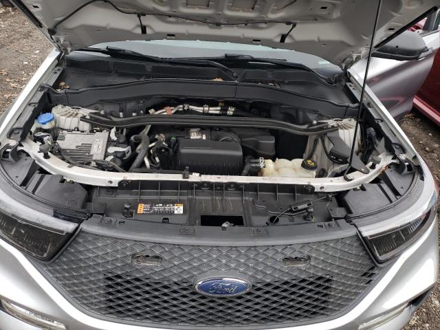 1FM5K8AB8MGB24525 - 2021 FORD EXPLORER POLICE INTERCEPTOR 银色 照片 12