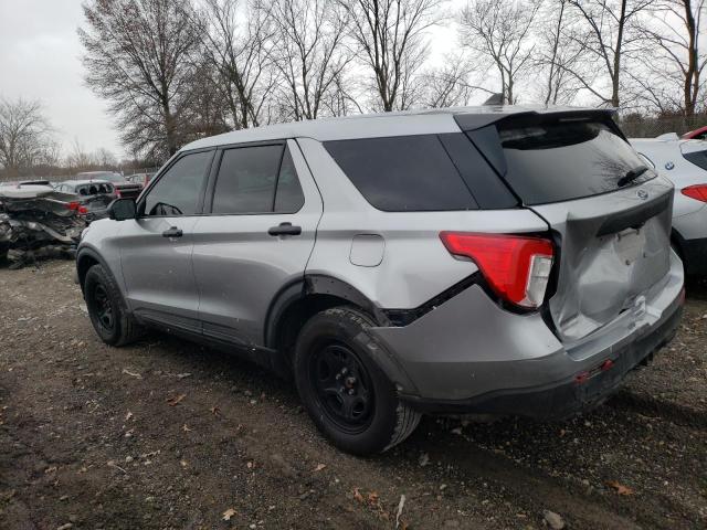 1FM5K8AB8MGB24525 - 2021 FORD EXPLORER POLICE INTERCEPTOR 银色 照片 2