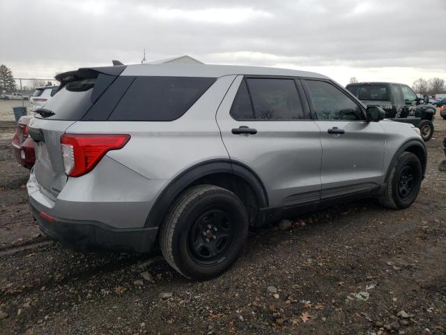 1FM5K8AB8MGB24525 - 2021 FORD EXPLORER POLICE INTERCEPTOR 银色 照片 3