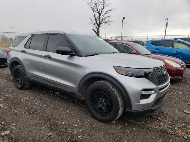 1FM5K8AB8MGB24525 - 2021 FORD EXPLORER POLICE INTERCEPTOR 银色 照片 4