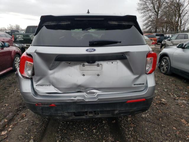 1FM5K8AB8MGB24525 - 2021 FORD EXPLORER POLICE INTERCEPTOR 银色 照片 6