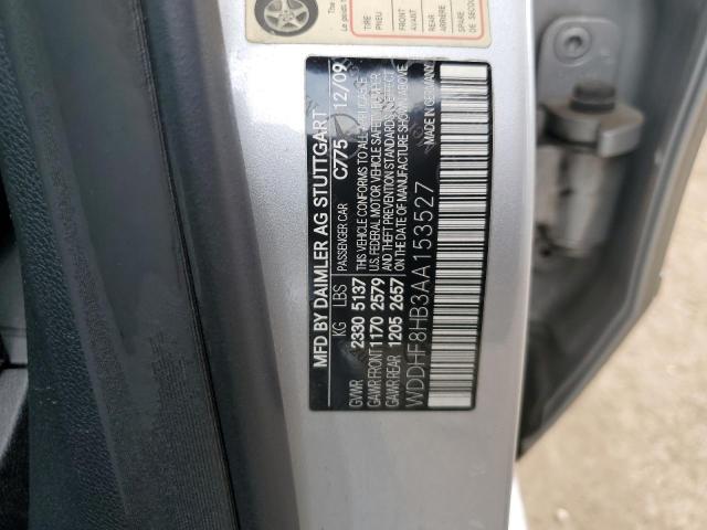 WDDHF8HB3AA153527 - 2010 MERZ E 350 4MATIC SILVER photo 12