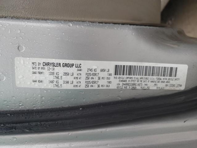 2A4RR8DG9BR610873 - 2011 CHRYSLER TOWN & COU TOURING L SILVER photo 14