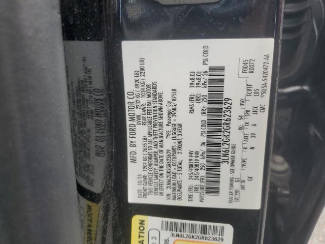 3LN6L2GK2GR623629 - 2016 LINCOLN MKZ 黑色 照片 12