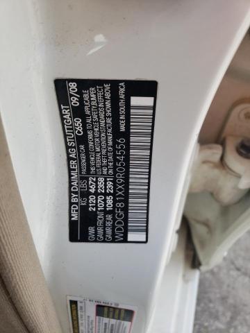 WDDGF81XX9R054556 - 2009 MERCEDES-BENZ C 300 4MATIC WHITE photo 12