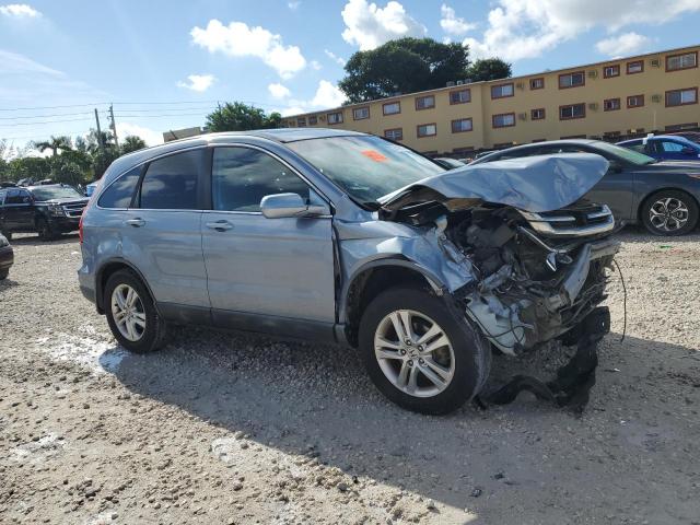 5J6RE3H77AL049265 - 2010 HONDA CR-V EXL Bleu photo 4