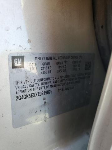 2G4GK5EXXE9219875 - 2014 BUICK REGAL CREAM photo 13