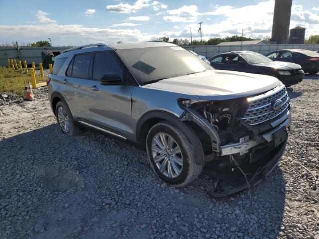 1FMSK7FH9MGA22337 - 2021 FORD EXPLORER LIMITED SILVER photo 4