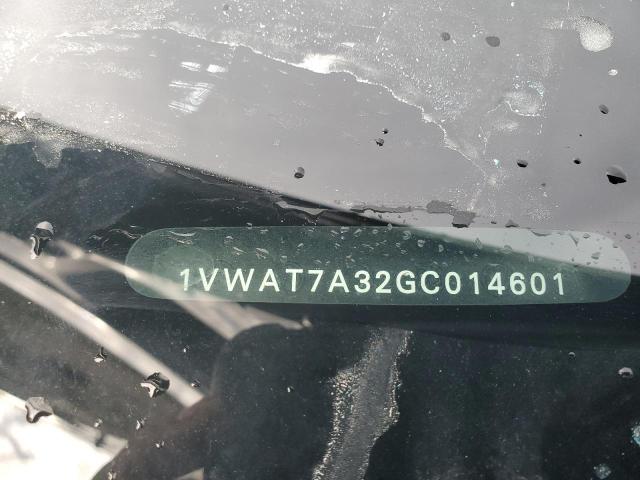 1VWAT7A32GC014601 - 2016 VOLKSWAGEN PASSAT S BLUE photo 12