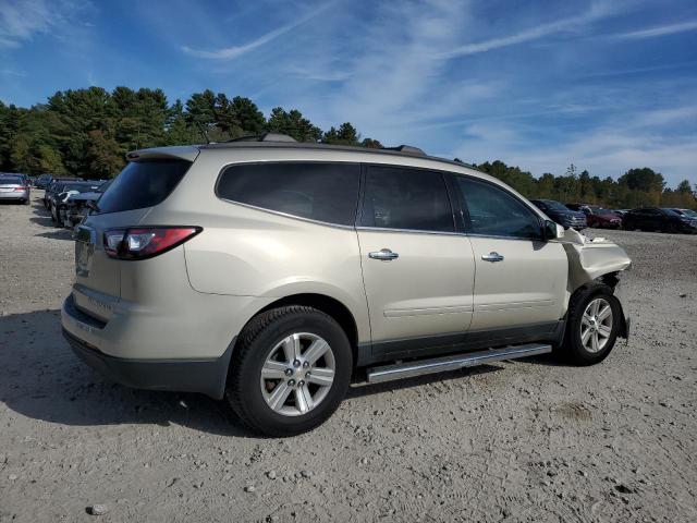 1GNKVJKDXDJ103451 - 2013 CHEVROLET TRAVERSE LT CREAM photo 3