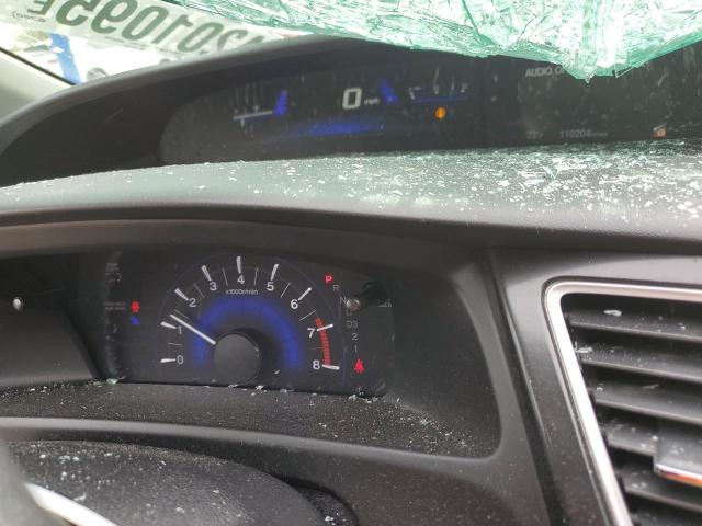 2HGFG3B50DH519696 - 2013 HONDA CIVIC LX Սև լուսանկար 9