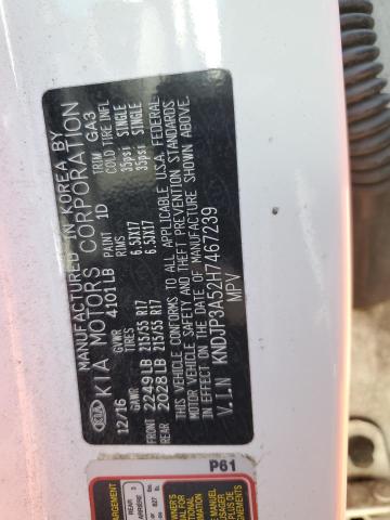KNDJP3A52H7467239 - 2017 KIA SOUL + WHITE photo 13