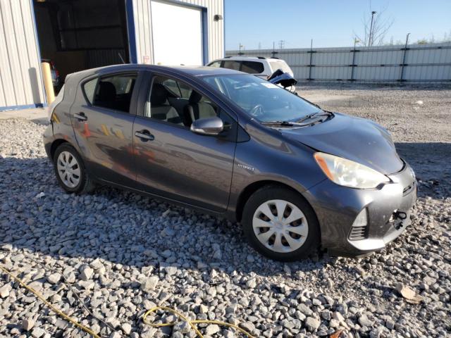 JTDKDTB34D1045500 - 2013 TOYOTA PRIUS C GRAY photo 4