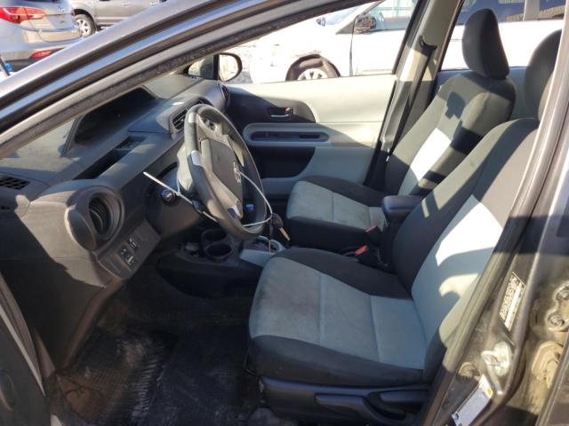 JTDKDTB34D1045500 - 2013 TOYOTA PRIUS C GRAY photo 7