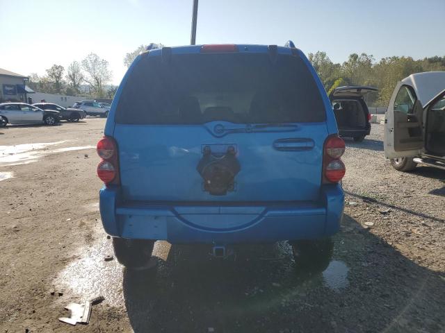 1J4GL48K97W604165 - 2007 JEEP LIBERTY SPORT BLUE photo 6