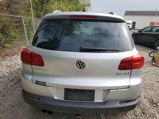 WVGAV7AX6CW606586 - 2012 VOLKSWAGEN TIGUAN S SILVER photo 6