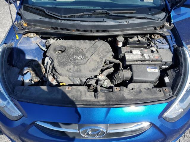 KMHCT4AE3GU959526 - 2016 HYUNDAI ACCENT SE BLUE photo 11