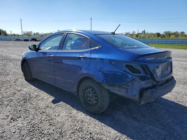 KMHCT4AE3GU959526 - 2016 HYUNDAI ACCENT SE BLUE photo 2