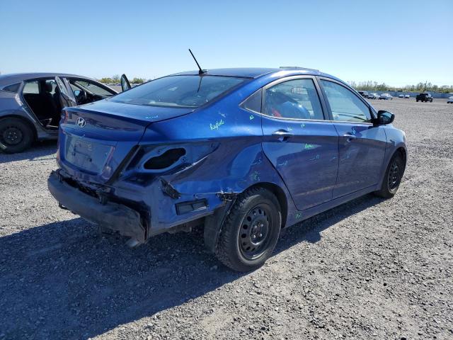 KMHCT4AE3GU959526 - 2016 HYUNDAI ACCENT SE BLUE photo 3