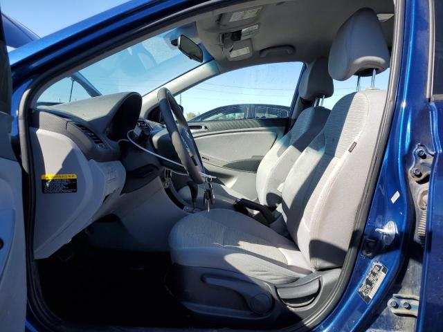 KMHCT4AE3GU959526 - 2016 HYUNDAI ACCENT SE BLUE photo 7