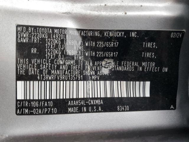 4T3RWRFV9RU135791 - 2024 TOYOTA RAV4 XLE SILVER photo 23