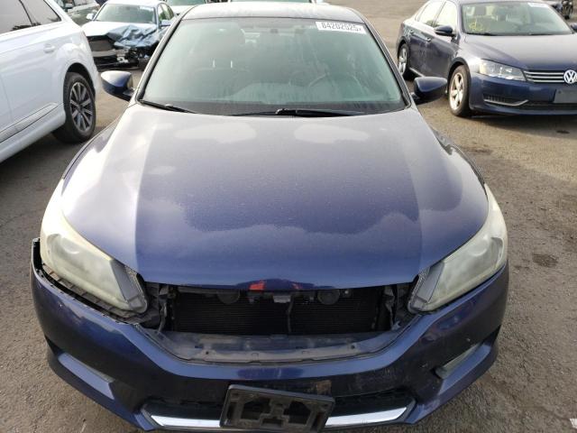 1HGCR2F53EA052341 - 2014 HONDA ACCORD SPORT BLUE photo 5