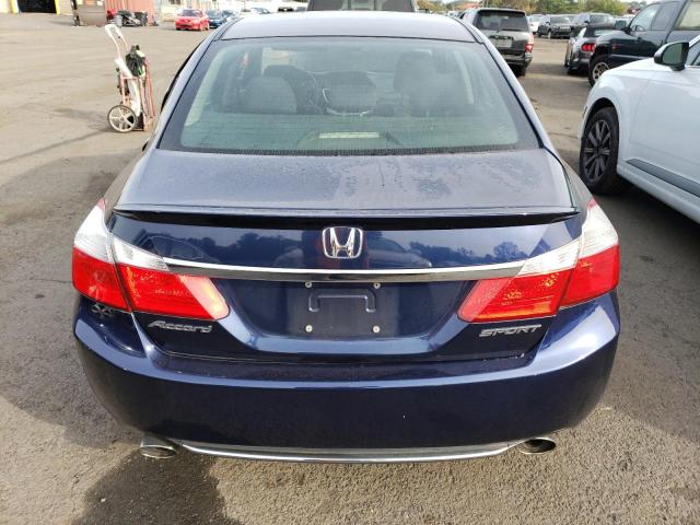 1HGCR2F53EA052341 - 2014 HONDA ACCORD SPORT BLUE photo 6