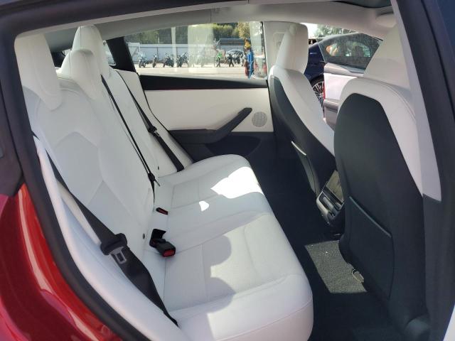 5YJ3E1EB5SF953838 - 2025 TESLA MODEL 3 Rojo foto 10