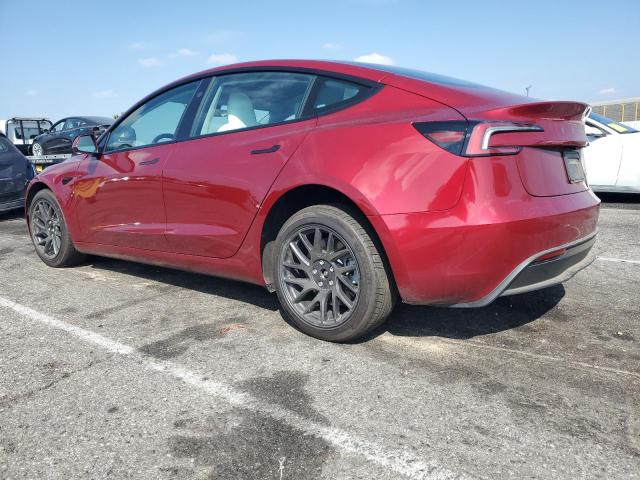 5YJ3E1EB5SF953838 - 2025 TESLA MODEL 3 Rojo foto 2