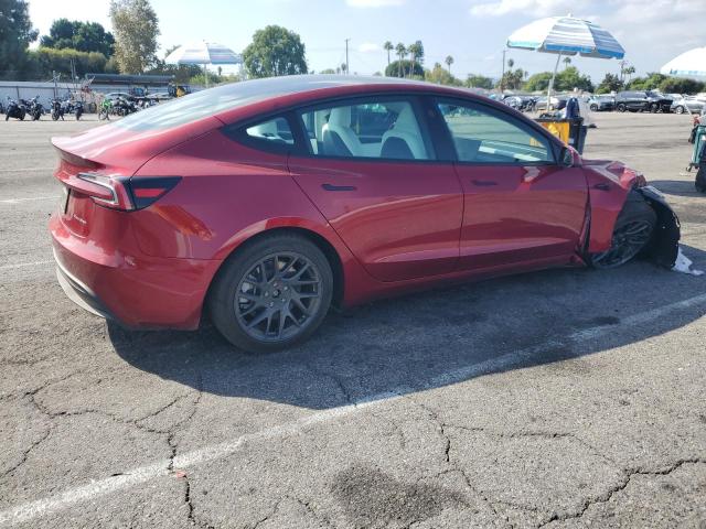 5YJ3E1EB5SF953838 - 2025 TESLA MODEL 3 Rojo foto 3