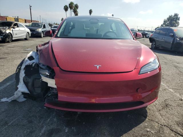 5YJ3E1EB5SF953838 - 2025 TESLA MODEL 3 Rojo foto 5