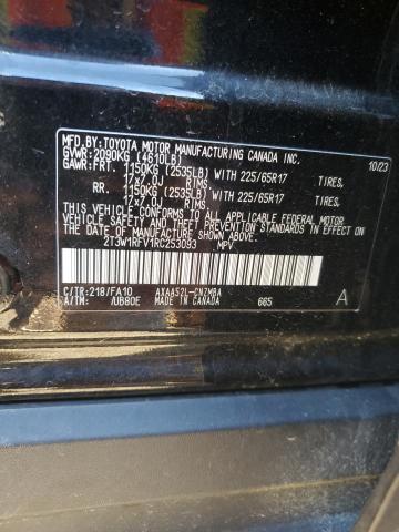 2T3W1RFV1RC253093 - 2024 TOYOTA RAV4 XLE BLACK photo 13