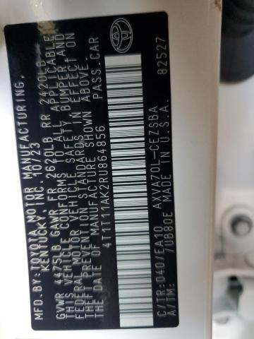 4T1T11AK2RU864856 - 2024 TOYOTA CAMRY SE NIGHT SHADE WHITE photo 12