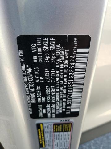 5XYZTDLB5HG386424 - 2017 HYUNDAI SANTA FE SPORT SILVER photo 14