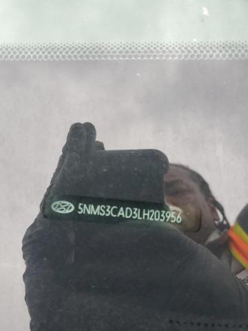 5NMS3CAD3LH203956 - 2020 HYUNDAI SANTA FE SEL შავი ფოტო 13